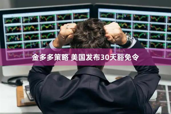 金多多策略 美国发布30天豁免令